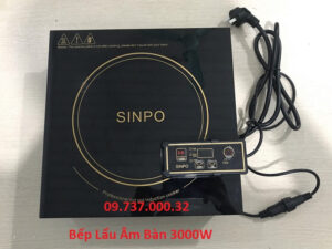 Bếp lẩu âm bàn 3000W, bếp từ vuông nhà hàng chính hãng chất lượng