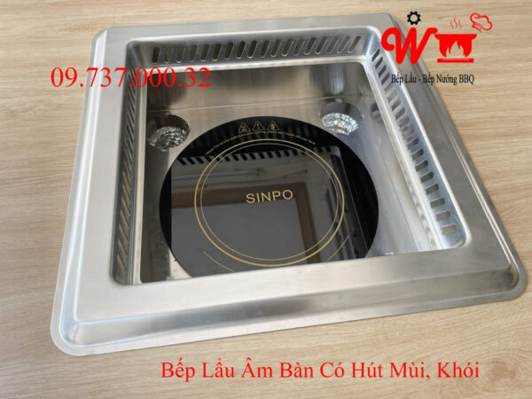 Bếp lẩu tự tiêu, khử khói mùi âm bàn, sang trọng, giống haidilao, hotpot - Ảnh 30