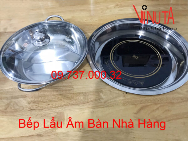 nồi lẩu âm bàn | bộ bếp lẩu tròn âm bàn nhà hàng, quán ăn giá rẻ, uy tín, chất lượng - Ảnh 4