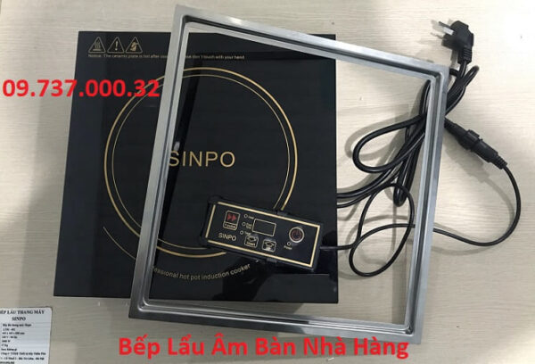 Bếp từ lẩu nhà hàng 3000W, bếp lẩu vuông âm bàn công suất 3000W - Ảnh 2