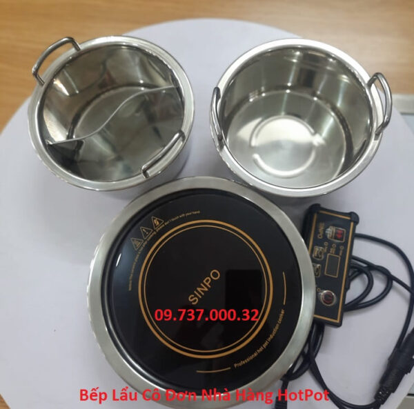 Bếp từ lẩu âm bàn 800w, bếp lẩu nhà hàng hotpot, lẩu cô đơn, bếp từ mini - Ảnh 6