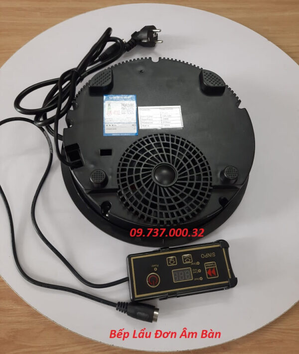 Bếp lẩu âm bàn 2500w, bếp từ tròn đơn âm bàn nhà hàng lẩu buffet,hotpot - Ảnh 5