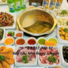 Bếp lẩu nhà hàng 3 ngăn, Bếp từ đơn tròn âm bàn nồi lẩu inox 3 ngăn