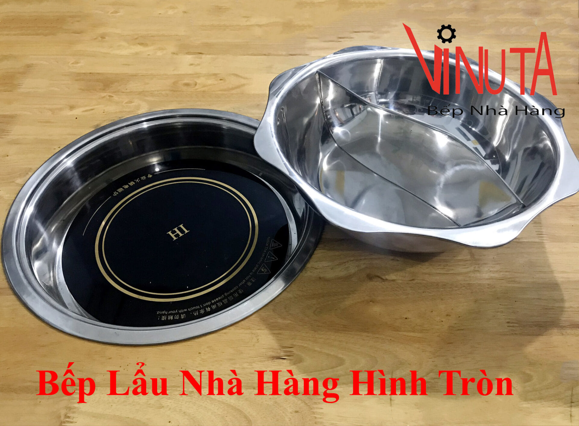 bếp lẩu nhà hàng hình tròn