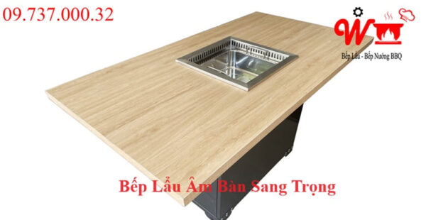 Bếp lẩu âm bàn sang trọng, bếp từ nhà hàng 1 ngăn,2 ngăn,3 ngăn,4 ngăn