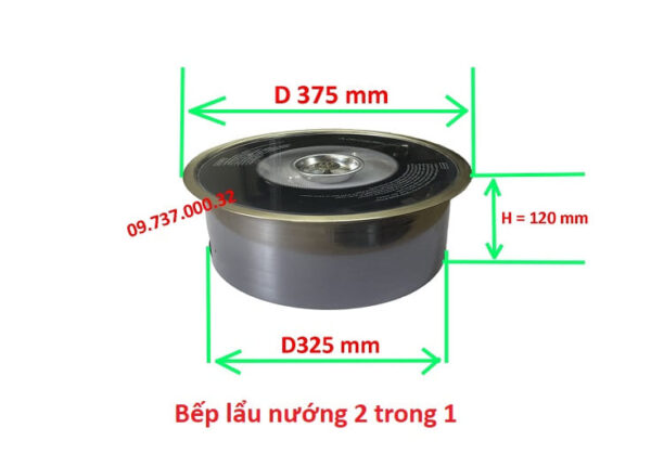 Bếp lẩu nướng điện âm bàn, bếp lẩu nướng BBQ nhà hàng sang trọng - Ảnh 7