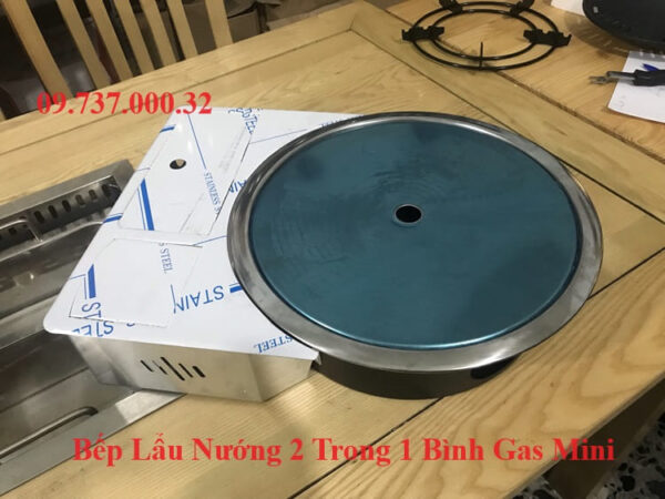 Bếp gas lẩu nướng, bếp lẩu nướng BBQ 2 trong 1 bằng ga mini âm bàn - Ảnh 4