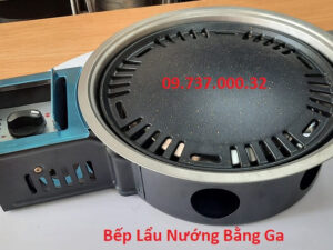 Bếp lẩu nướng bằng ga, Bếp ga lẩu nướng đa năng 2 trong một âm bàn
