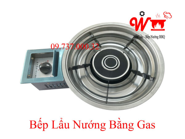 Bếp lẩu nướng gas BBQ âm bàn, giá rẻ, chất lượng tốt, bền, đẹp dùng Ga - Ảnh 6