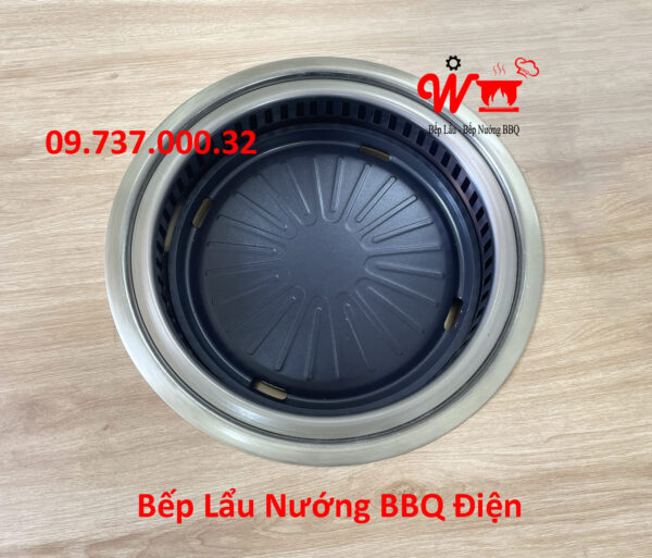 Bếp nướng lẩu điện BBQ âm bàn, dùng cho nhà hàng, quán lẩu, đẹp, bền, giá rẻ - Ảnh 9