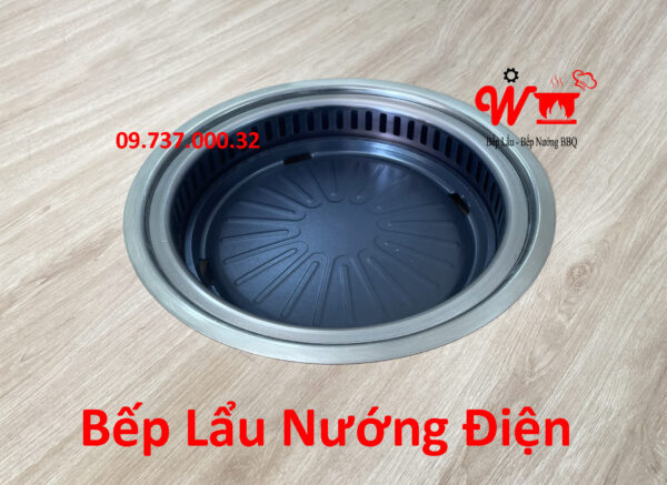 Bếp nướng lẩu điện BBQ âm bàn, dùng cho nhà hàng, quán lẩu, đẹp, bền, giá rẻ