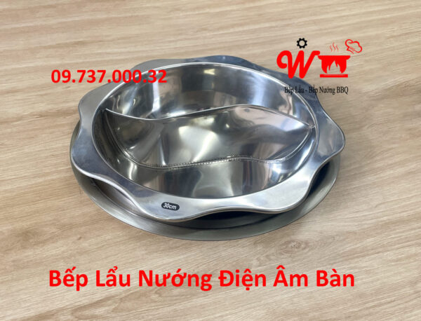 Bếp nướng lẩu điện BBQ âm bàn, dùng cho nhà hàng, quán lẩu, đẹp, bền, giá rẻ - Ảnh 7