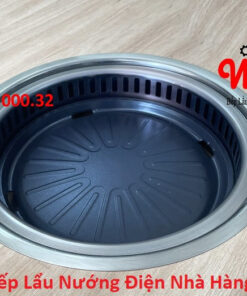 Bếp lẩu nướng điện nhà hàng, bếp lẩu nướng bbq 2 trong 1 âm bàn