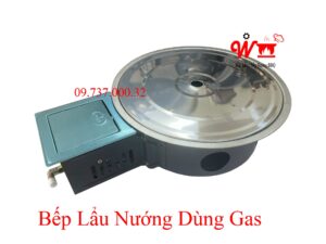 Bếp lẩu nướng gas BBQ âm bàn, giá rẻ, chất lượng tốt, bền, đẹp dùng Ga