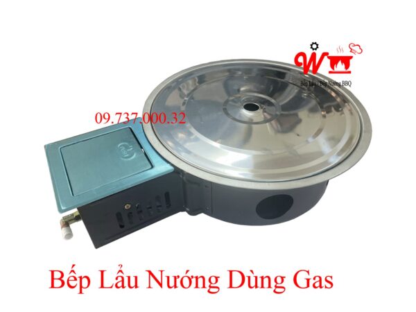 Bếp lẩu nướng gas BBQ âm bàn, giá rẻ, chất lượng tốt, bền, đẹp dùng Ga