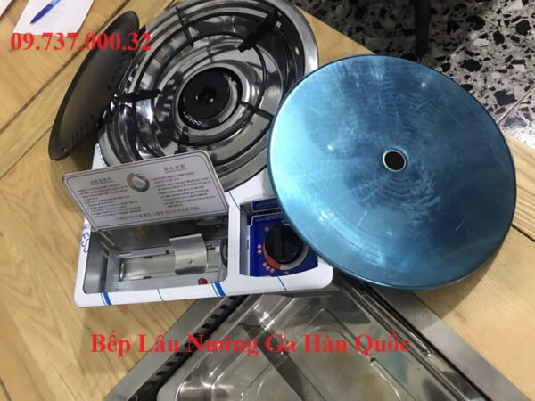 Bếp gas lẩu nướng, bếp lẩu nướng BBQ 2 trong 1 bằng ga mini âm bàn - Ảnh 6