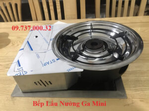 Bếp gas lẩu nướng, bếp lẩu nướng BBQ 2 trong 1 bằng ga mini âm bàn