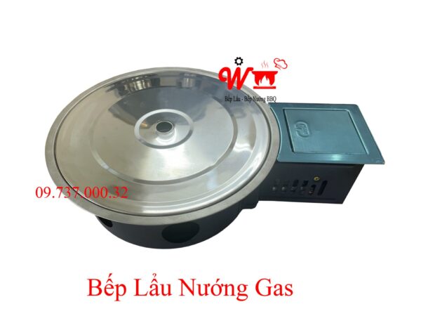 Bếp lẩu nướng gas BBQ âm bàn, giá rẻ, chất lượng tốt, bền, đẹp dùng Ga - Ảnh 8