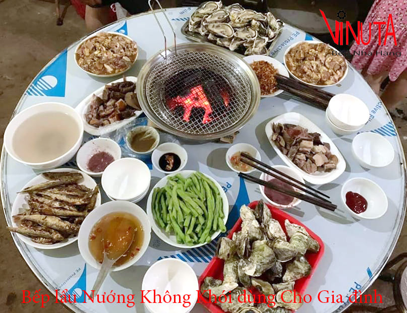 bếp lẩu nướng không khói dùng cho gia đình