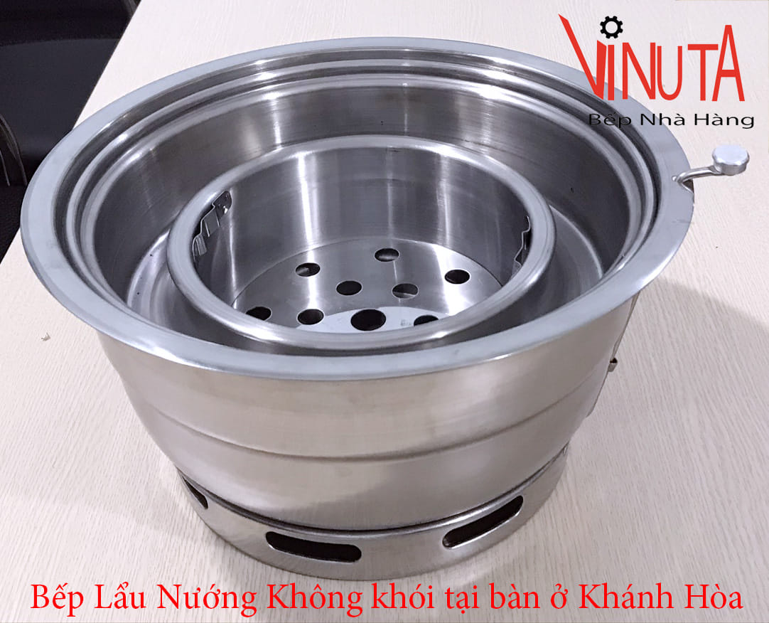 bếp lẩu nướng không khói tại bàn ở khánh hòa