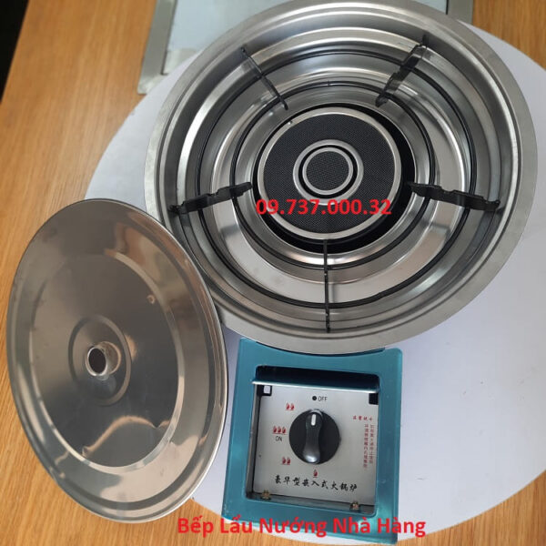 Bếp lẩu nướng bằng ga, Bếp ga lẩu nướng đa năng 2 trong một âm bàn - Ảnh 6