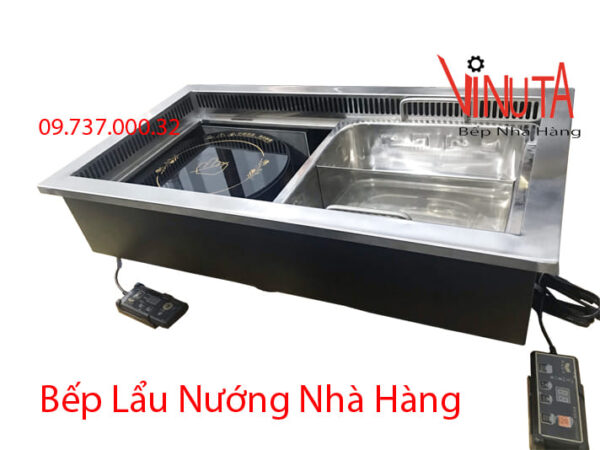 bếp lẩu và nướng | bếp vừa lẩu vừa nướng bằng điện | Nồi nướng và lẩu bằng điện - Ảnh 3