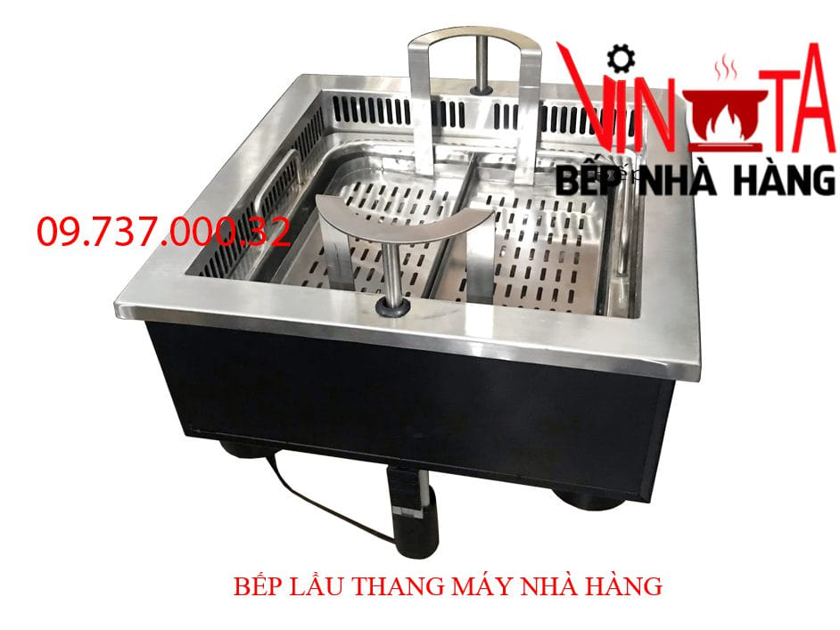 bếp lẩu thang máy nhà hàng