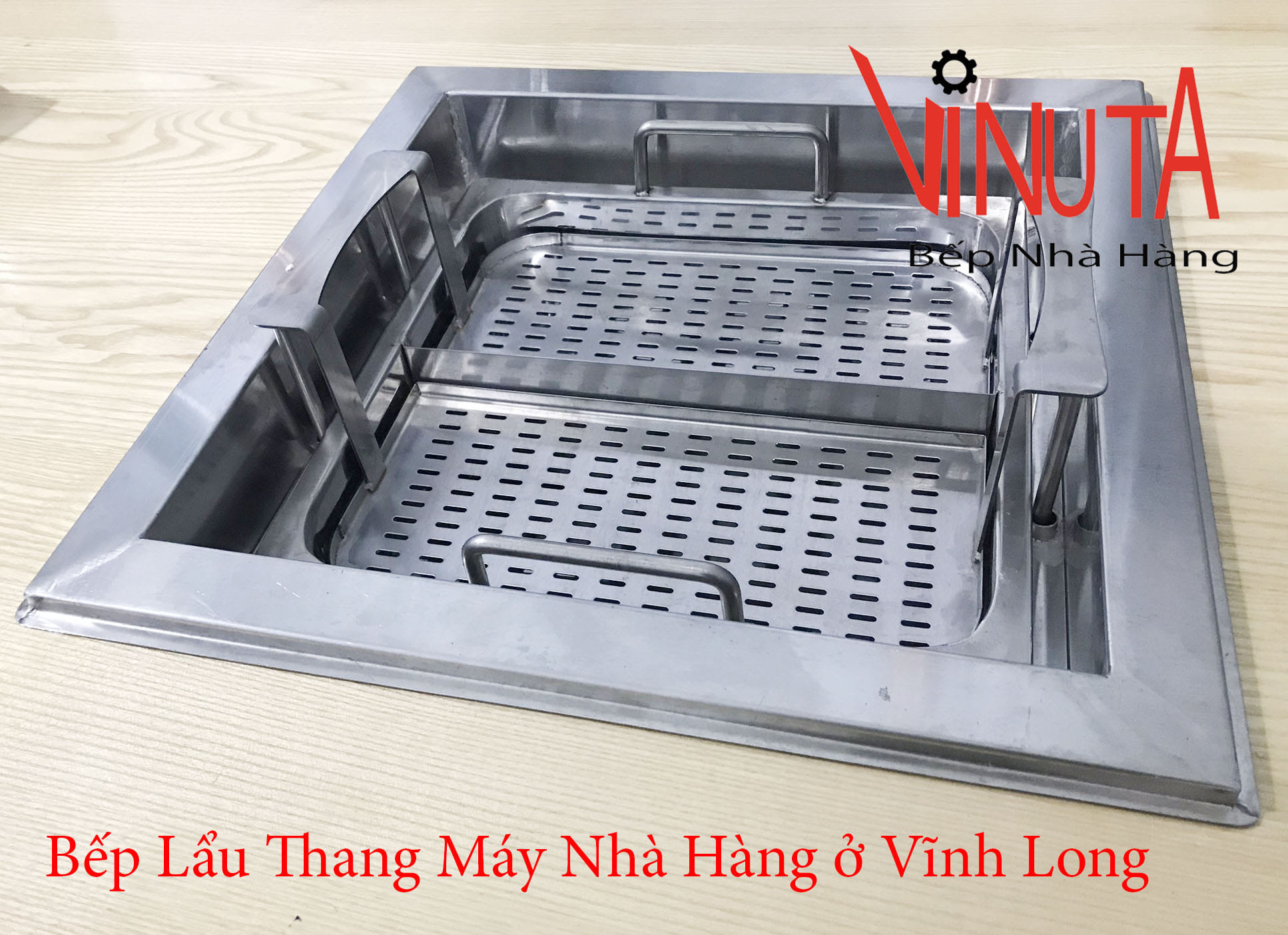 bếp lẩu thang máy nhà hàng ở vĩnh long