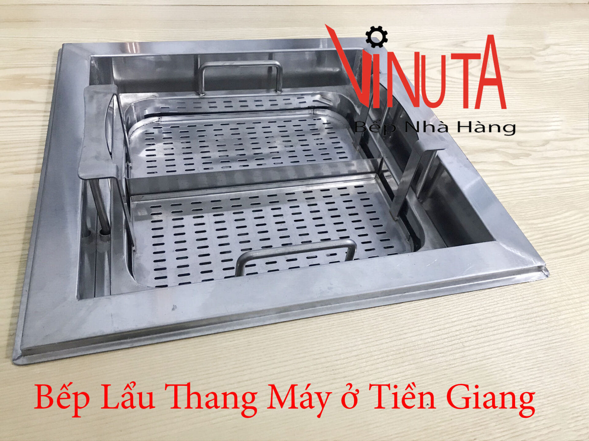 bếp lẩu thang máy ở tiền giang