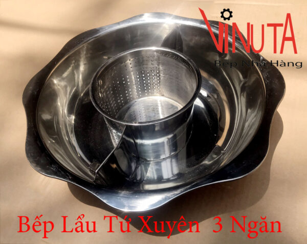 Mua nồi lẩu inox hình tròn 3 ngăn, bảo đảm uy tín, chất lượng, giá rẻ - Ảnh 4