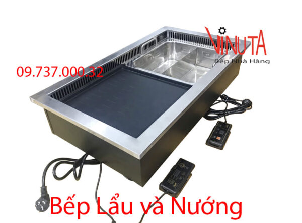 bếp lẩu và nướng | bếp vừa lẩu vừa nướng bằng điện | Nồi nướng và lẩu bằng điện