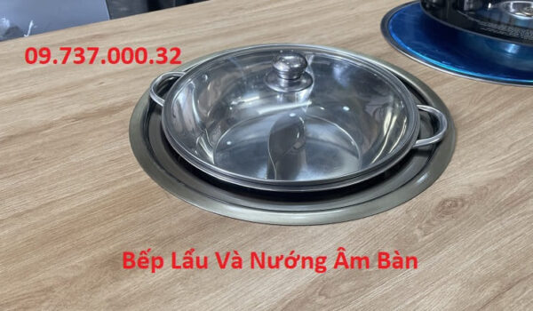 Bếp lẩu nướng điện nhà hàng, bếp lẩu nướng bbq 2 trong 1 âm bàn - Ảnh 7