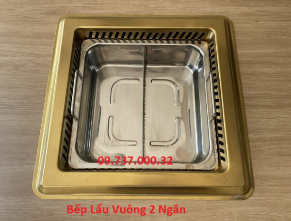Bếp từ lẩu âm bàn nhà hàng, Bếp lẩu vuông nhà hàng chuyên lẩu buffet - Ảnh 5