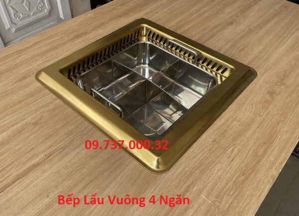 Bếp từ lẩu âm bàn nhà hàng, Bếp lẩu vuông nhà hàng chuyên lẩu buffet - Ảnh 7