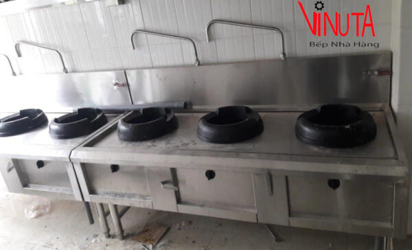Bếp Xào Công Nghiệp inox 3 họng chuyên dùng bếp nấu Công nghiệp, nhà hàng - Ảnh 7