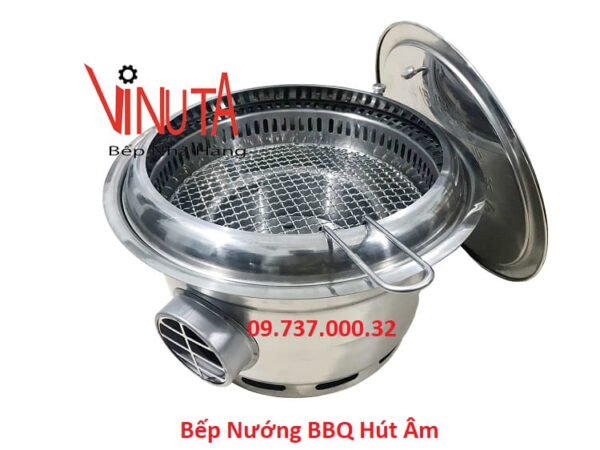Bếp nướng BBQ hút âm, bếp nướng than hoa tại bàn không khói giá rẻ