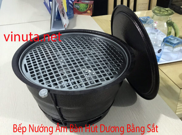 Bếp Nướng Than Hoa đặt Âm Bàn Hút Khói Dương Bằng Sắt - Ảnh 6
