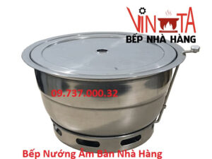 Bếp nướng âm bàn nhà hàng, bếp nướng than BBQ tại bàn không khói