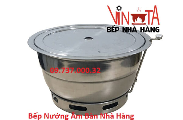Bếp nướng âm bàn nhà hàng, bếp nướng than BBQ tại bàn không khói