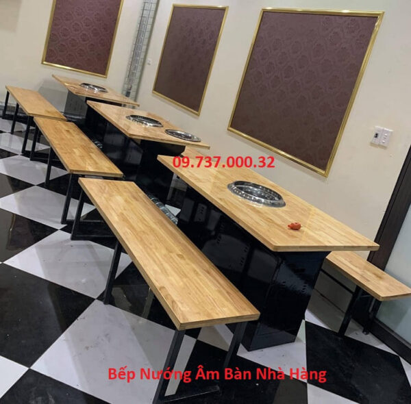 Bếp nướng BBQ hút âm, bếp nướng than hoa tại bàn không khói giá rẻ - Ảnh 6