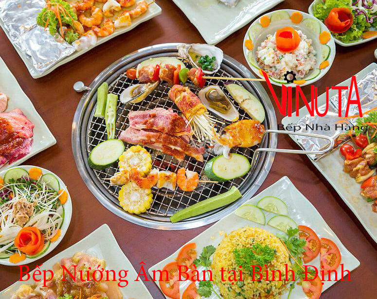 bếp nướng âm bàn tại bình định