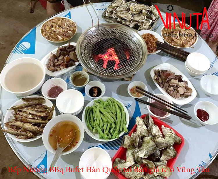 bếp nướng bbq buffet hàn quốc giá rẻ tại bàn ở vũng tàu