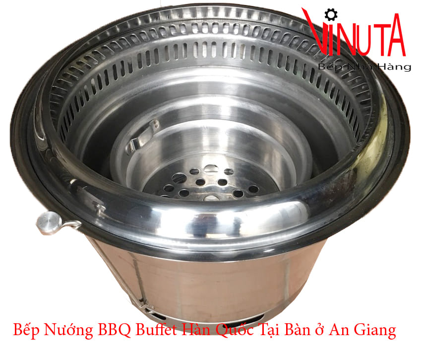 bếp nướng bbq buffet hàn quốc tại bàn ở an giang