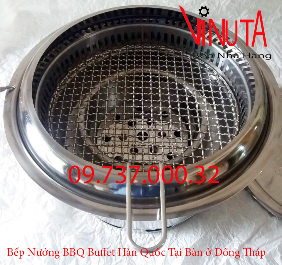 bếp nướng bbq buffet hàn quốc tại bàn ở đồng tháp