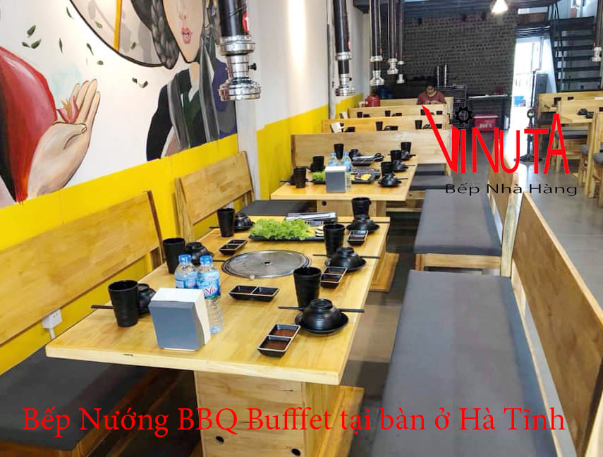 bếp nướng bbq buffet tại bàn ở hà tĩnh