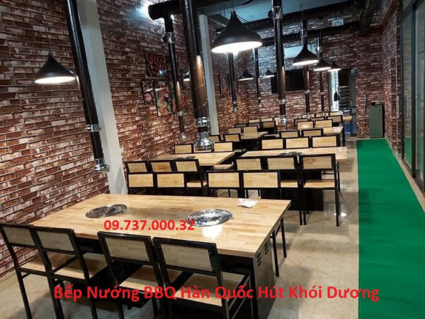 Bếp nướng âm bàn hút dương, Bếp nướng BBQ âm bàn không khói - Ảnh 6