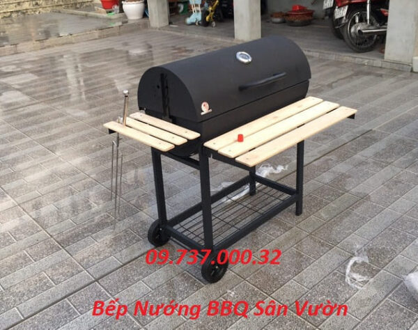 Bếp nướng thùng phuy giá đỡ, bếp nướng BBQ dã ngoại, du lịch, cắm trại - Ảnh 2