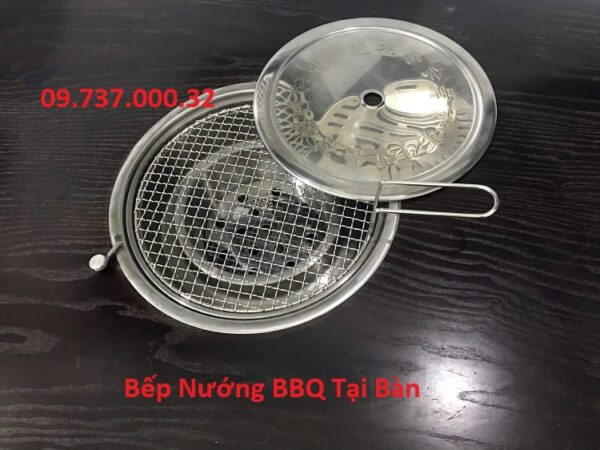 Bếp nướng âm bàn nhà hàng, bếp nướng than BBQ tại bàn không khói - Ảnh 4