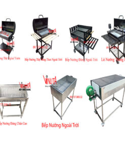 Bếp nướng chân cao, lò nướng than hoa sân vườn, bếp nướng đứng ngoài Trời