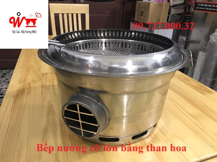bếp nướng cỡ lớn bằng than hoa